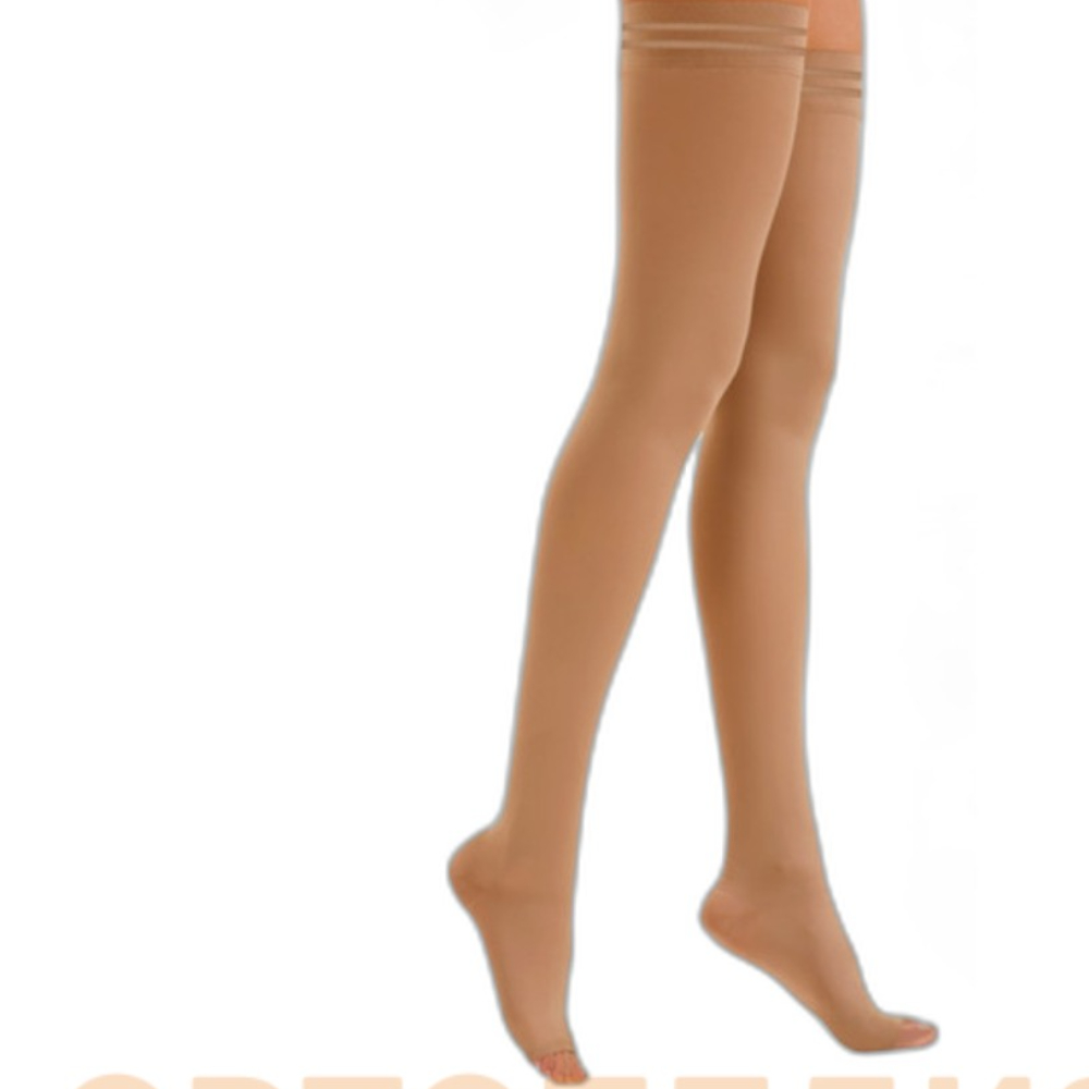 ЧУЛКИ КОМПРЕССИОННЫЕ 2КЛ SCUDOTEX UNISEX ОТКР МЫСОК БЕЖ 833